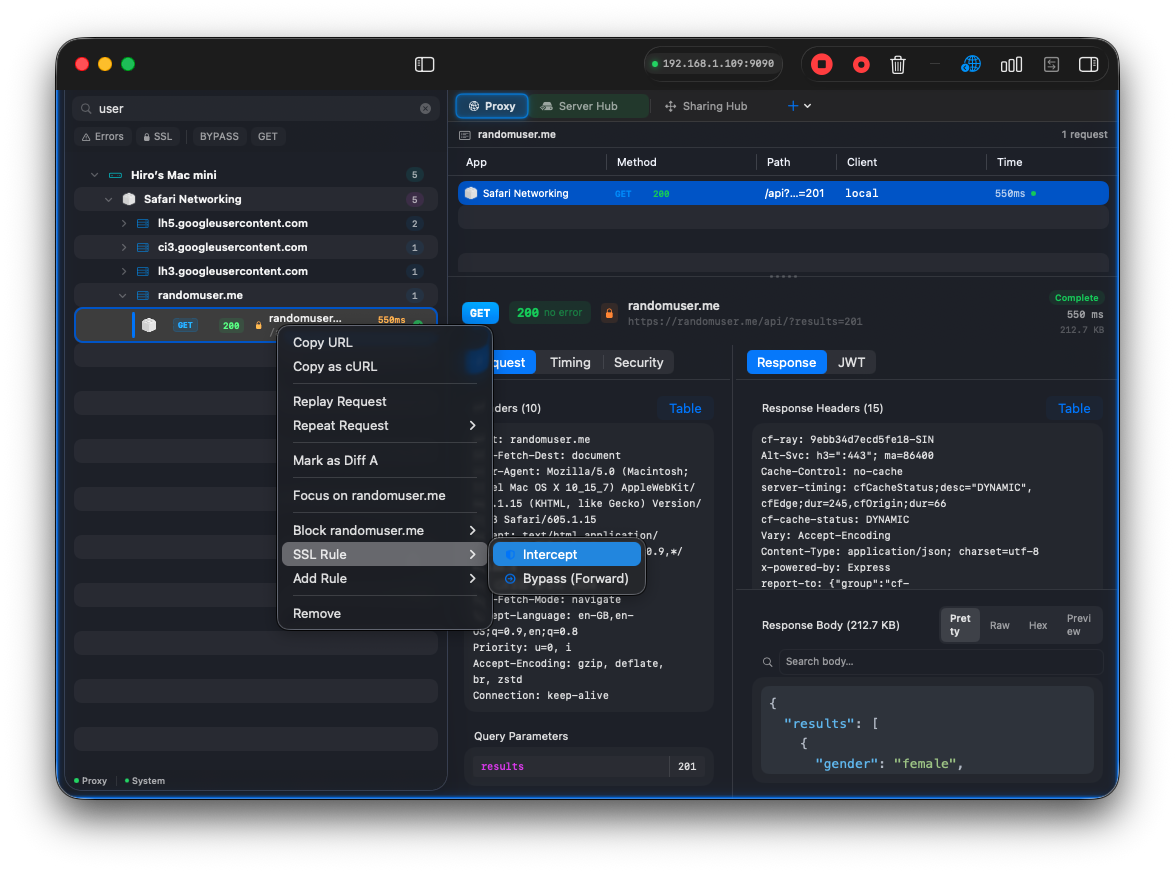 Intercept with confidence