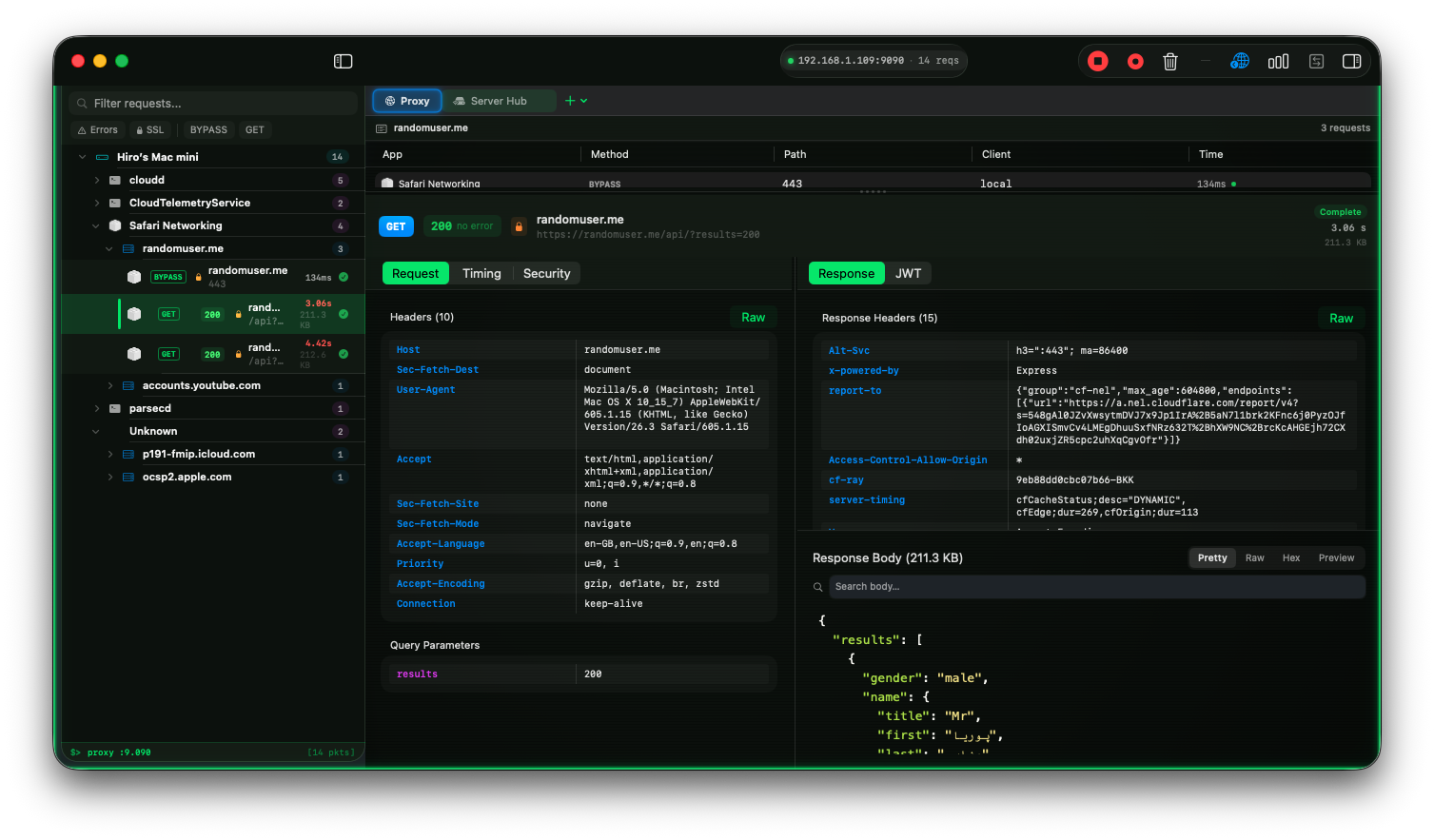 Traceptor app screenshot